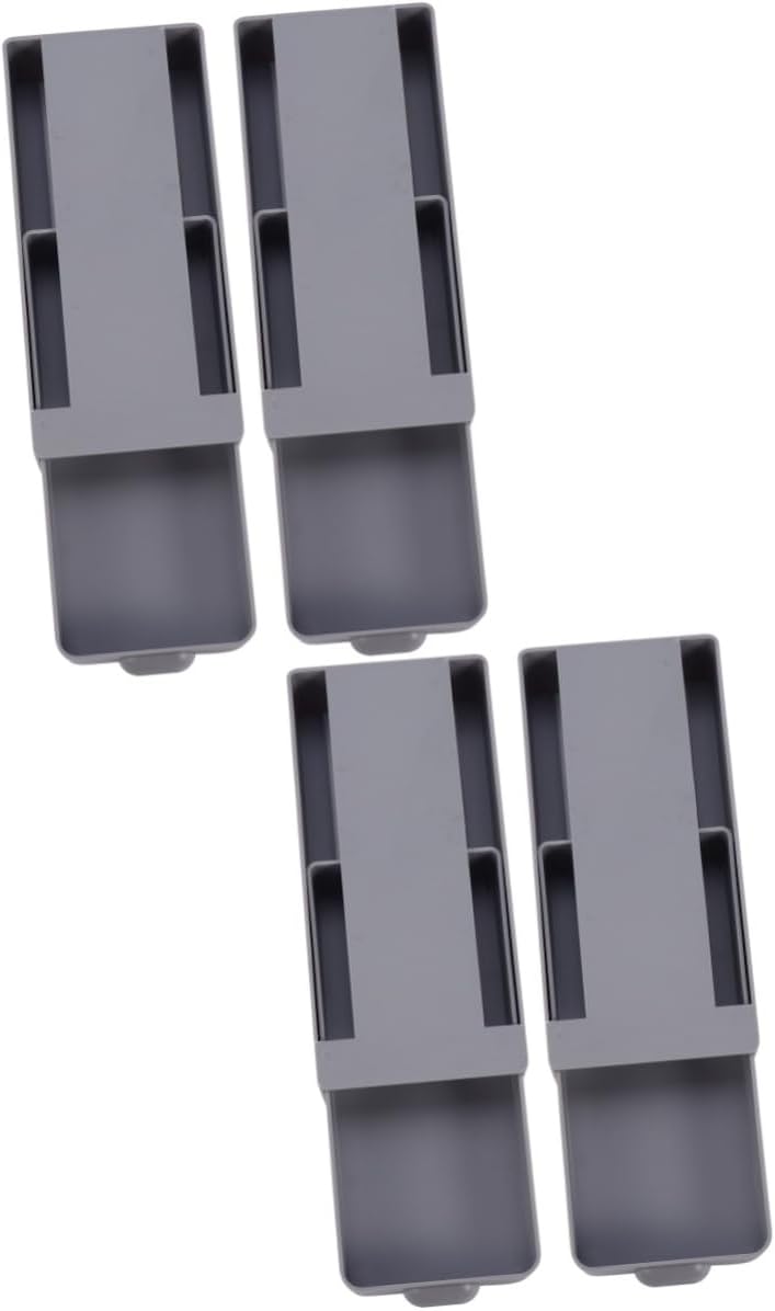 SHINEOFI2 Sets 2pcs Drawer Type Desk Storage Box Storage Pull Out Drawers Drawer Hidden Desk Hidden Desk Organizer Storage Drawer Hidden Organizer Hidden Drawer Desk Organizer Black