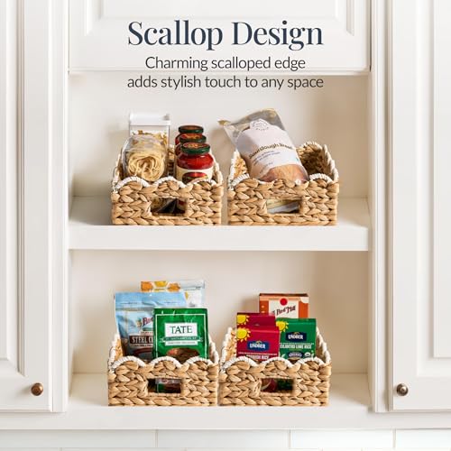 Best-Choice-Products-9x12-Scalloped-Shelf-Baskets-Woven-Storage-Bins-Storage-Organizers-for-Pantry-Living-Room-Bedroom-Nursery-Laundry-4-Pack-Natural-with-White-Trim