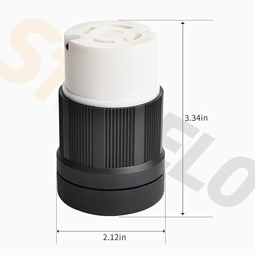 Miniatura 6 de STARELO Enchufe de bloqueo de 30 amperiosconector para grupo electrógeno, NEMA L14-30P y L14-30C, 125250V 3 polos 4 cables de conexión a tierra,