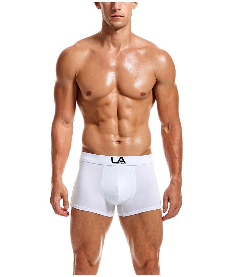 Men's Boxer Brief Underwear Soft and Breathable Cotton Underpants Mid Rise Sports Boxers Shorts2