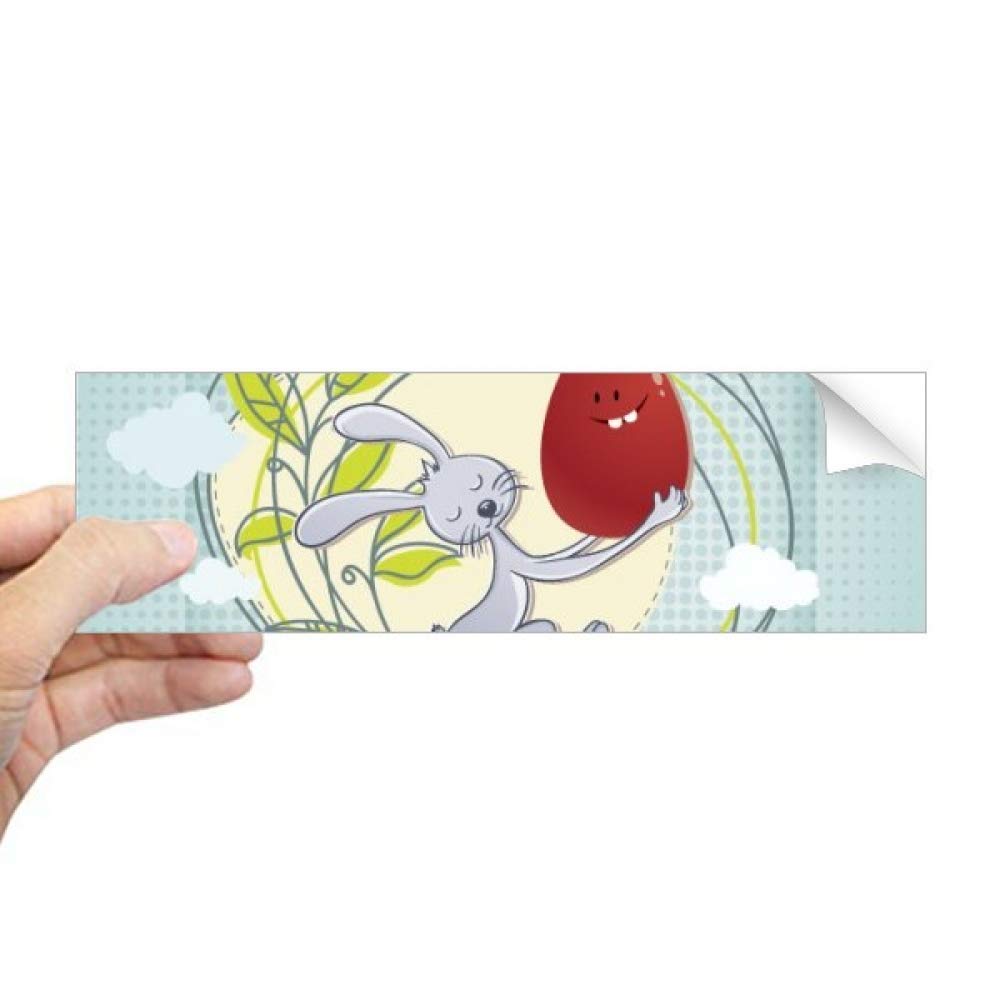 Autocollant pour fenêtre lapin et feuilles pour créer un coin nature dans le salon