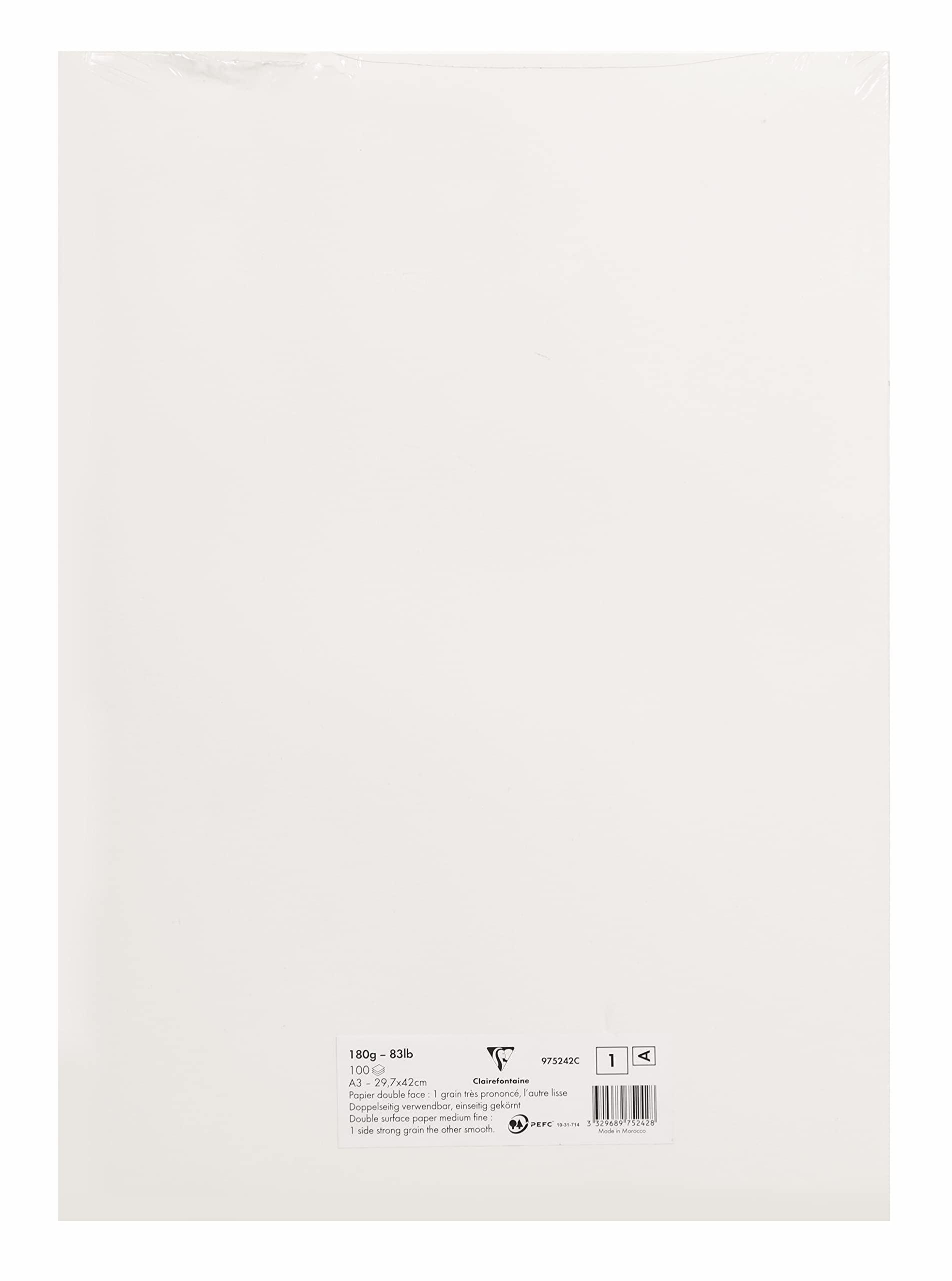 Clairefontaine 975242C ryza papieru dwustronnego A3 29,7x42 cm 100 arkuszy