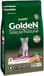 Ração Golden Seleção Natural para Gatos Filhotes Sabor Frango - 1kg