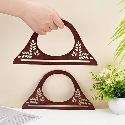 PH PandaHall 2PCS Wooden Bag Handle Replacement - Image 3