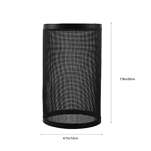 Osaladi 95QJ323HNL8531311N Lamp Shades For Table Lamps Pendant Light Shade Black Metal Wire Mesh Cylinder Lamp Shade Small Drum Lampshade Modern Light Cover thumb #3