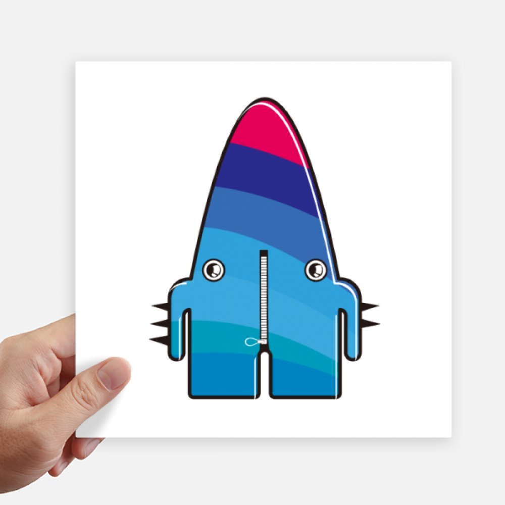 Monstre bleu autocollant univers alien pour personnaliser une valise ou moto