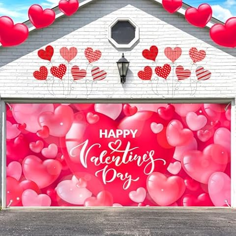 Tudomro Valentine's Day Garage Banner Cover