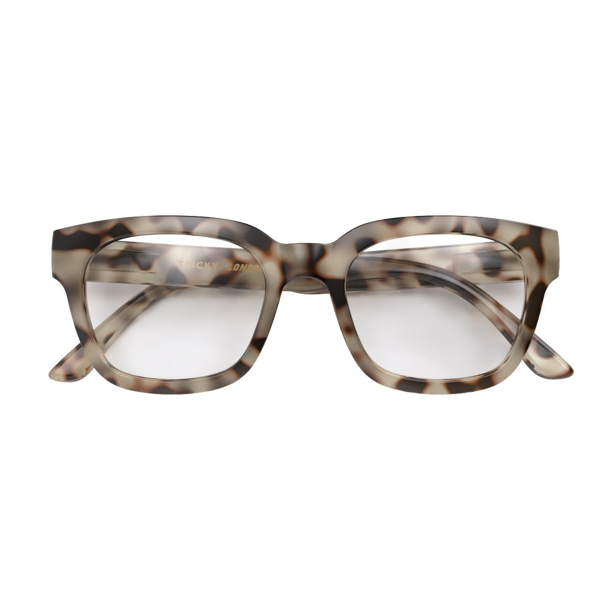 LONDON MOLE® Tricky reading glasses, Gloss Pale Tortoiseshell