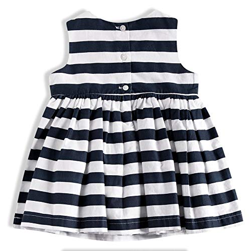 Vestido Manga Curta Listrado, Tip Top, Kids Menina, Branco, 10