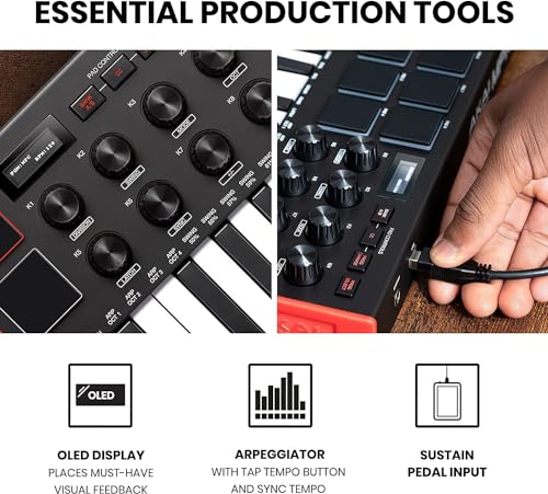 Image of Akai MPK MINI MK3 Compact Midi Keyboard and Pad MIDI Controller