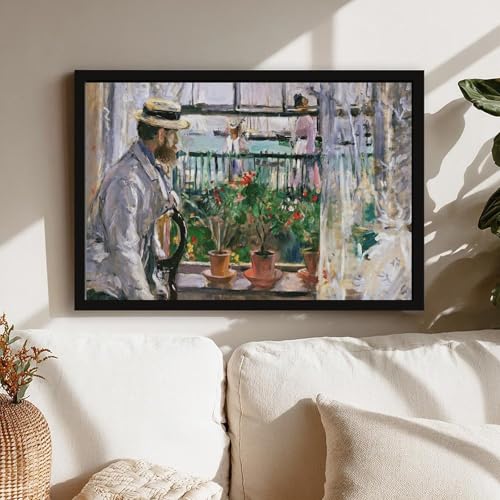 Impression sur toile Berthe Morisot Eugene Manet île de Wight 40x61cm
