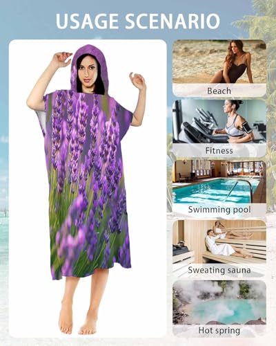 Serviette poncho de surf à séchage rapide pour se changer sur la plage