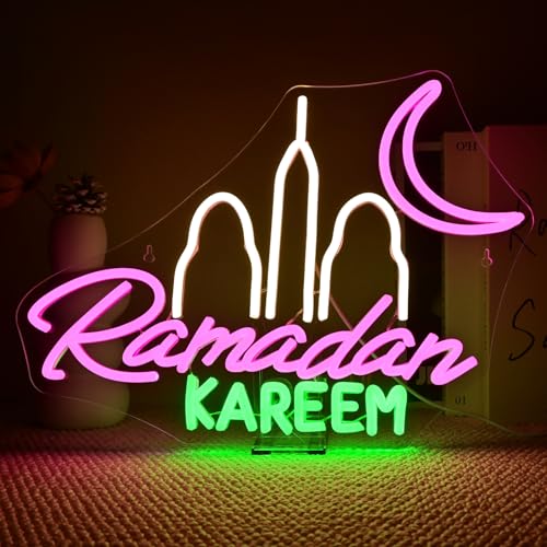 Image of Ramadan Kareem Neon Sign Islamic Neon Light Ramadan Festival Decor