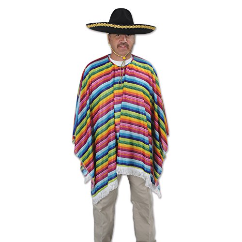Cinco De Mayo Mexican Fiesta Poncho Costume