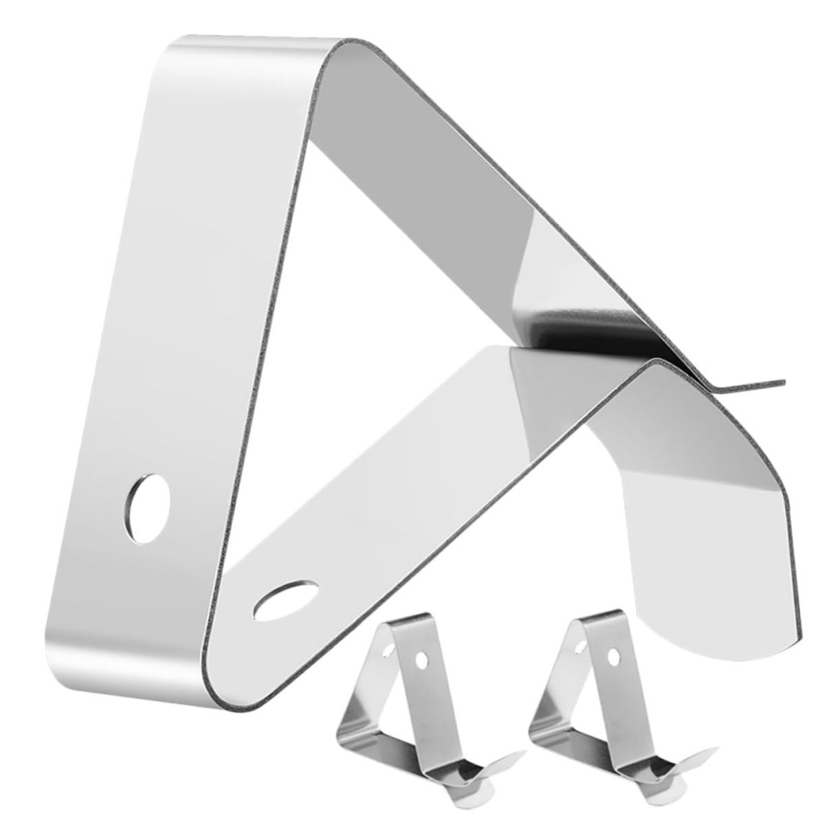 AUTSUPPL 3pcs Stainless Steel Temperature Probe Clamp Oven Probe Holder for Cups Cooking Pots Easy to Use Thermometer Clip for Accurate Temperature Monitoring