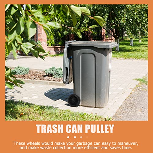 Healvian Garbage can Wheels Replacement Small Rubber Wheels with 19.49In Hollow Shaft for Easy Trash can Mobility Quiet Operation for Home Office - Thumbnail 7