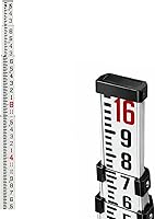 Vista 9 de AdirPro Varilla de Grado de Fibra de Vidrio de 8 Pies – Octavos, Varilla de Nivelación Rectangular Telescópica de 2 Secciones – Anti-reflejo