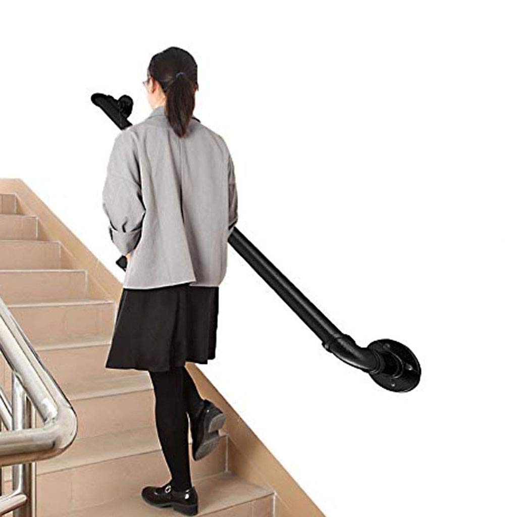Rampe d'escalier en fer forgé durable au design épuré