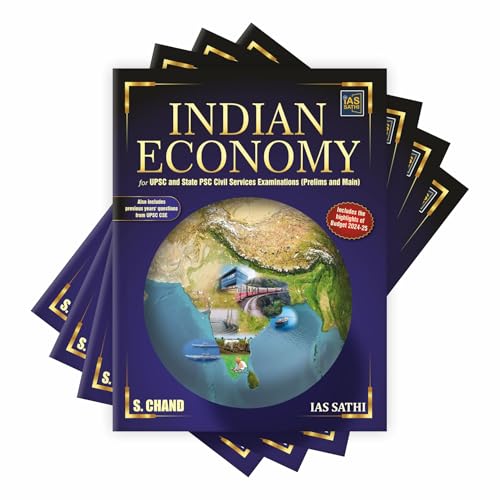 Image of Indian Economy for UPSC and State PSC Civil Services Examinations (Prelims and Main) | Also Includes Previous Years Questions from UPSC CSE | Includes Budget 2024-25 - S Chand Exam Book 2024