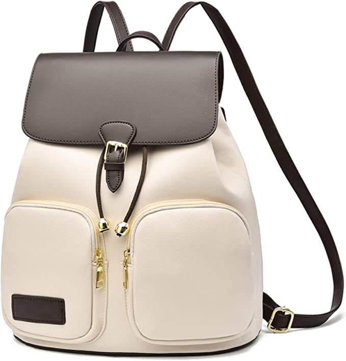 Bonjour Backpack Purse for Women Fashion Leather Shoulder Bag Anti