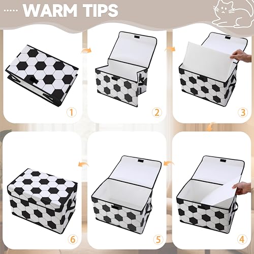 Image of Stackable Clothes Storage Bins with Lids 3 Pack | Closet Organizers Fabric Cat Printing Box for Home and Office,Blanket Clothes Organizers,Under Bed Storage Containers