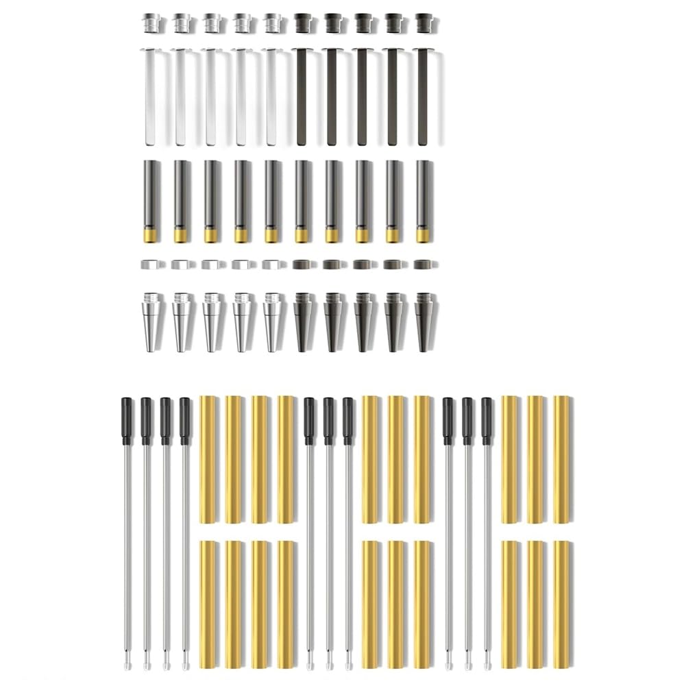 Kit de Bolígrafos para Torneado de Madera, Paquete de 10, Punta Fina de Titanio Premium, Suministros para Torneado, Juego de, Accesorios para Torno.