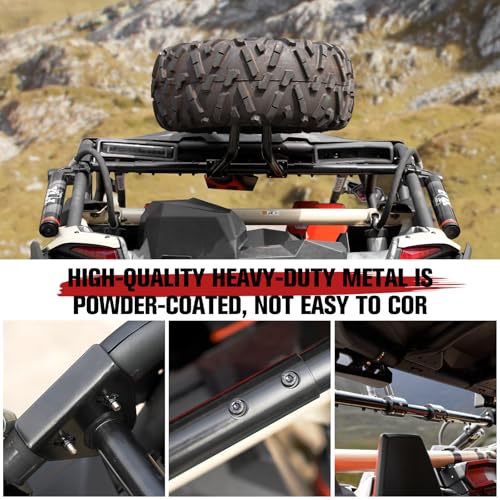 A & UTV PRO X3 Spare Tire Carrier Holder for Can Am Maverick X3 Max Turbo RR 2017-2025 Accessories, Spare Mount Rack Holds Up to a 32" Tire by A & UTV PRO - Image 2
