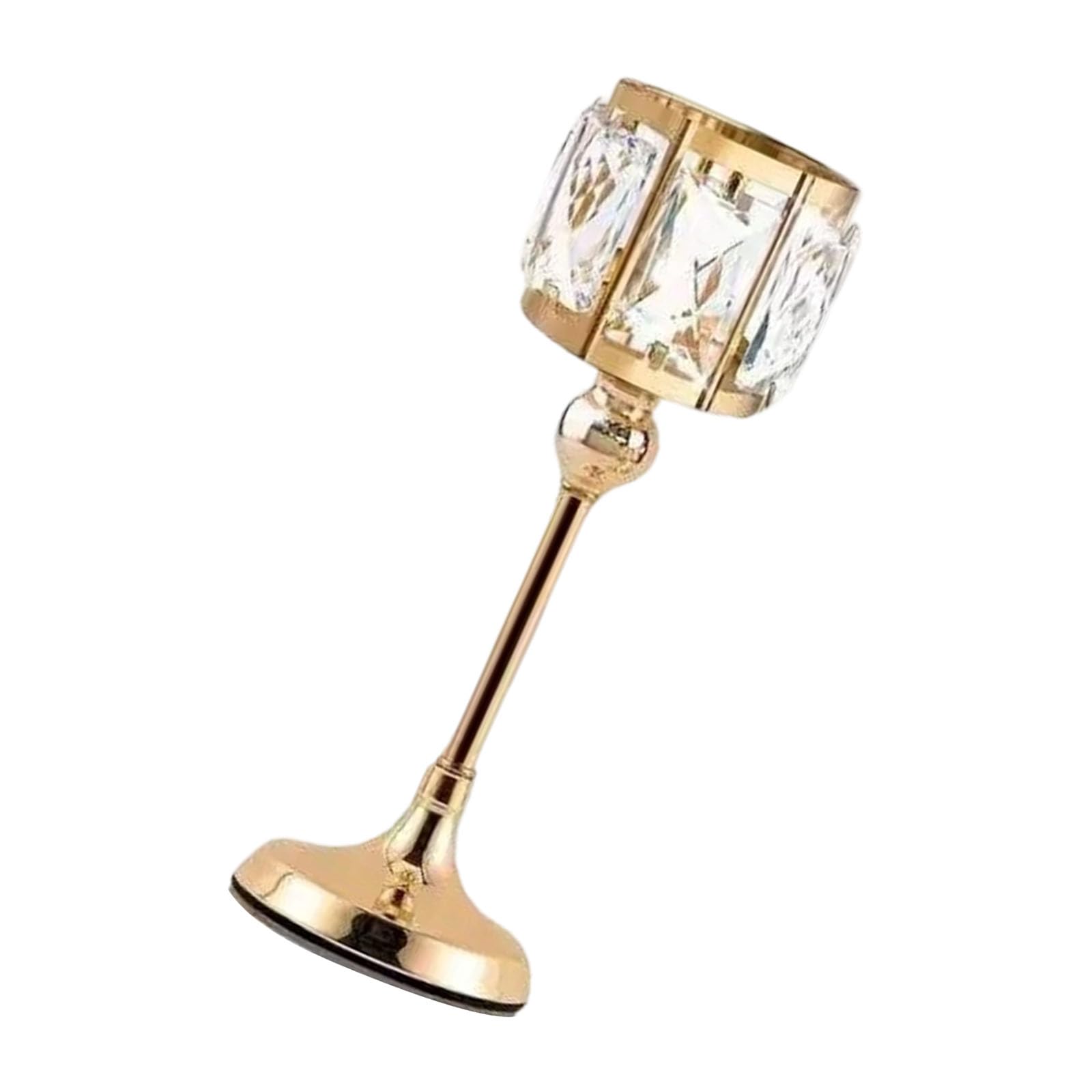 Rustproof Metal Crystal Votive Stand Elegant Tealight Candlestick for Tabletop Centerpieces Wedding Decoration Metal Candlestick