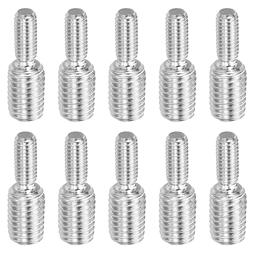 PATIKIL M6x15mm to M10x15mm Double End Threaded Stud Screw Bolt