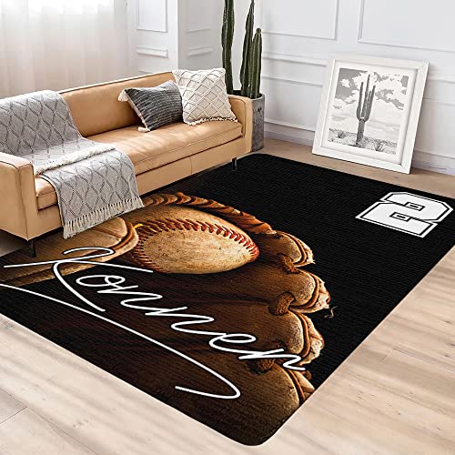 Tapete Decorativo Rectangular 2x3 Pies Baseball miniatura 2