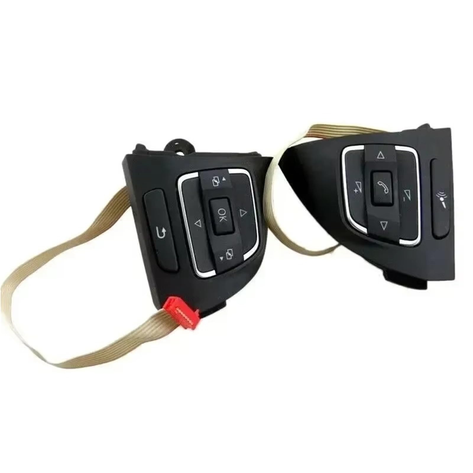 Mandos al volante​ Compatible Con VW Para Golf 2010-2014 Para Jetta 2009-2014 Conjunto Interruptor Control Volante Automóvil Botones Control Crucero OEM: 5C0959537