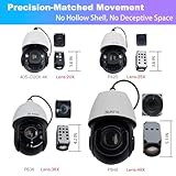 SUNBA 4K 30X Optical Zoom IP PoE+ Outdoor PTZ Camera Outdoor, Two-Way Audio High Speed Security PTZ Dome, Long Range Infrared Night Vision up to 1000ft (405-D30X 4K) - Image 5