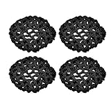 WYM Alloy Accessories Wolf Head Infinity Leather Charm Bracelet Black