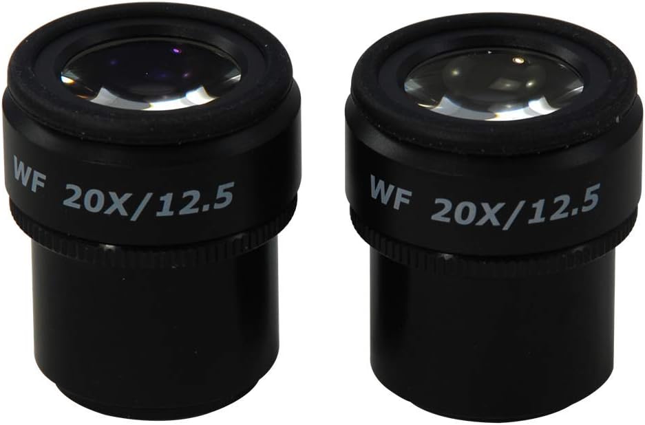 BoliOptics WF 20X Widefield Focusable Microscope Eyepiece, High Eyepoint, Mounting Size 30mm, Field of View 12.5mm, Reticle Mount Size 19mm, Adjustable Diopter (Pair) SZ17013621
