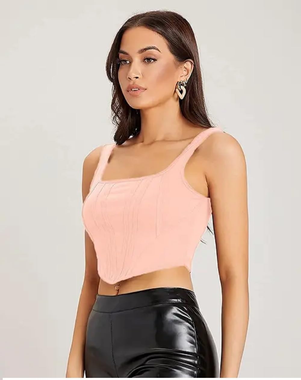 XX XONEX Women's Stretchable Front V-Shape Sleeveless Tank Top