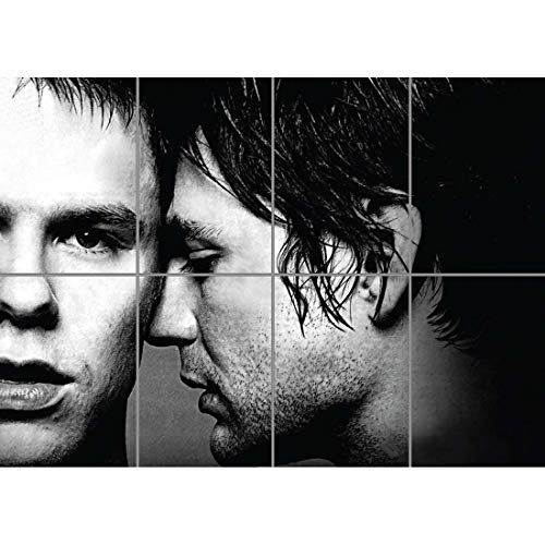 Doppelganger33 LTD Queer As Folk Television Series Gay Guys Drama Cult Classic Brian Justin Arte de la Pared Multi Panel de Carteles 47x33 Pulgadas