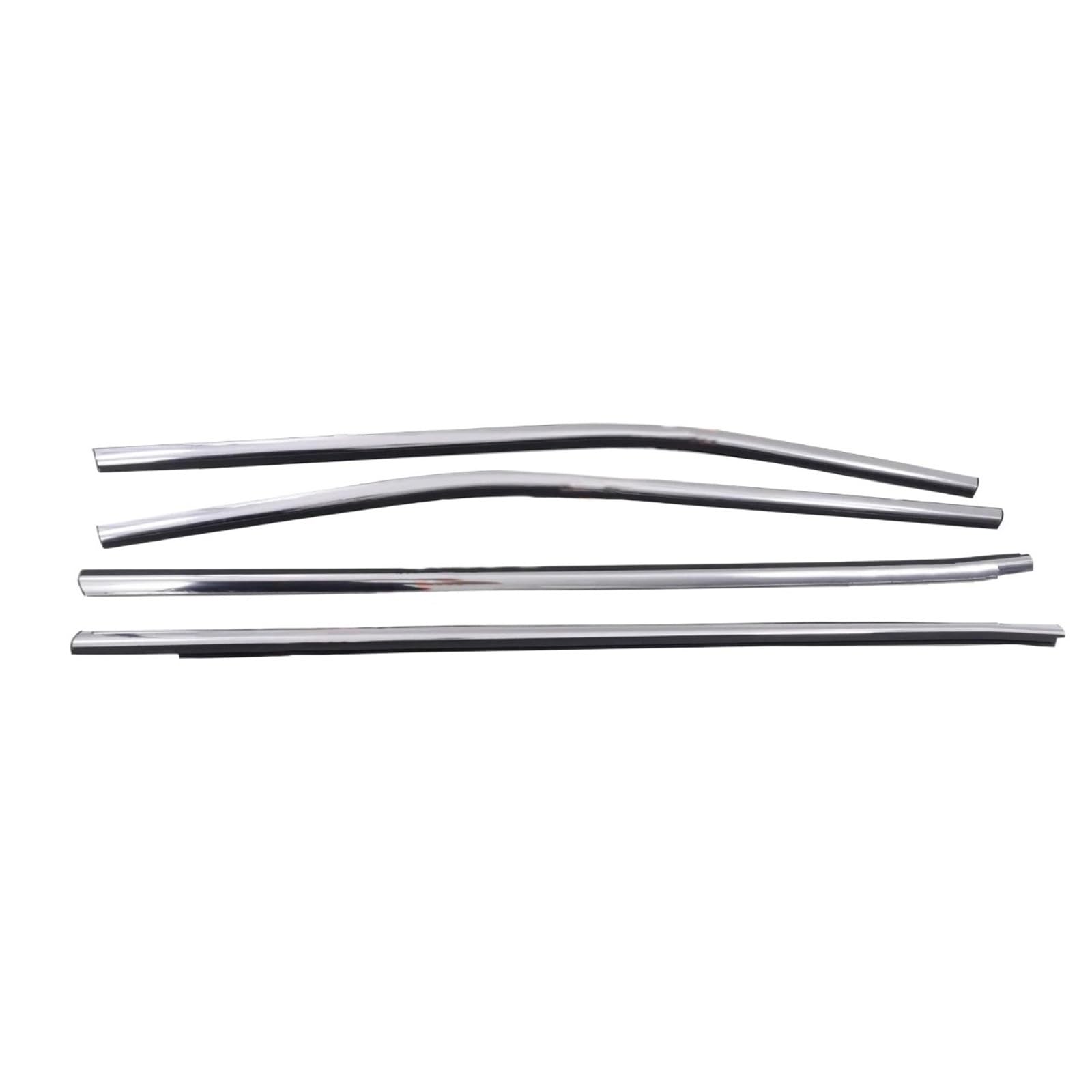 Atgcbcauf One Color 80821-Df30a 4 Pcs Chrome Outside Window Glass Weatherstrip Rubber For Nissan For Qashqai J11 2015-2020