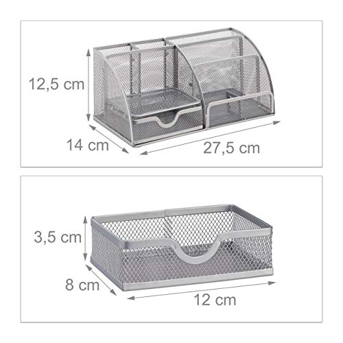 Relaxdays Organizer Scrivania Ufficio 6 Scomparti