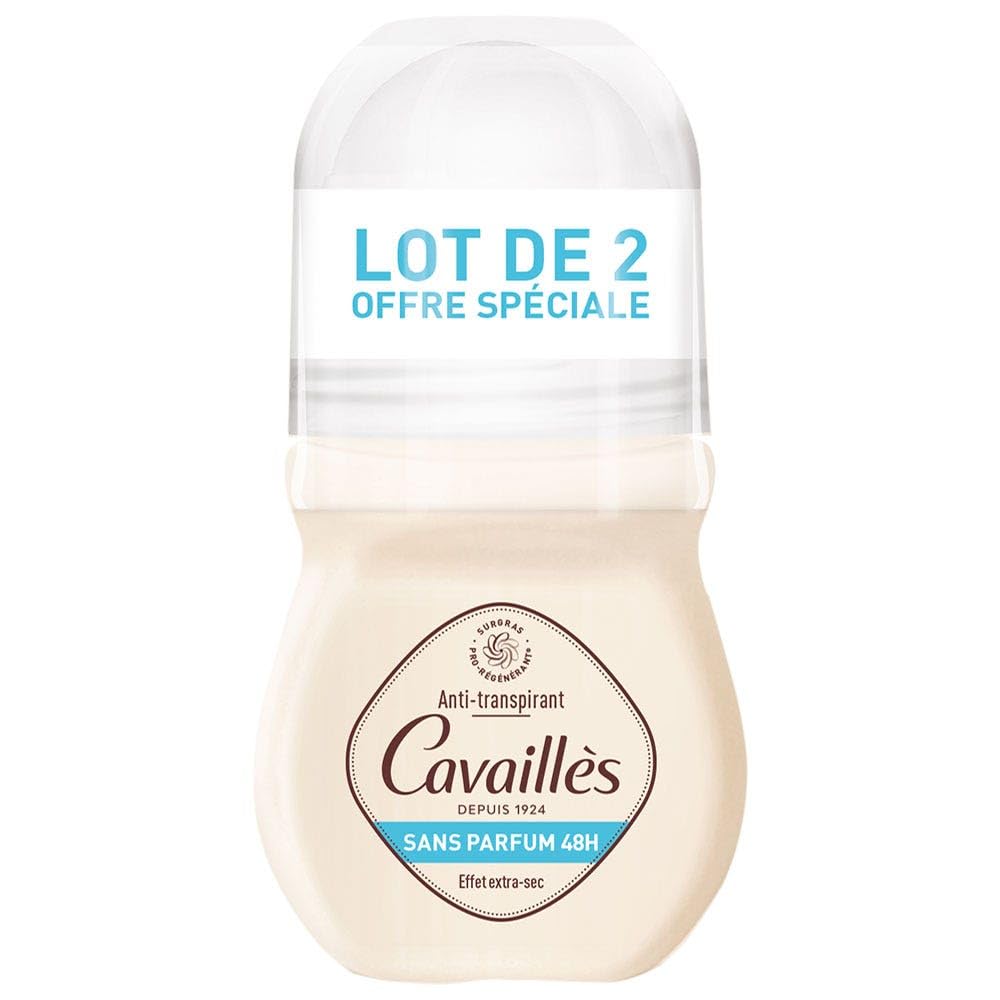 Rogé Cavaillès Absorb+ Deodorant Fragrance-Free 48H 2 x 50ml