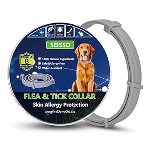 Seisso Collar Antiparasitos Perros y Gatos,contra Pulgas, Garrapatas y Mosquitos, 8 Meses de Protección