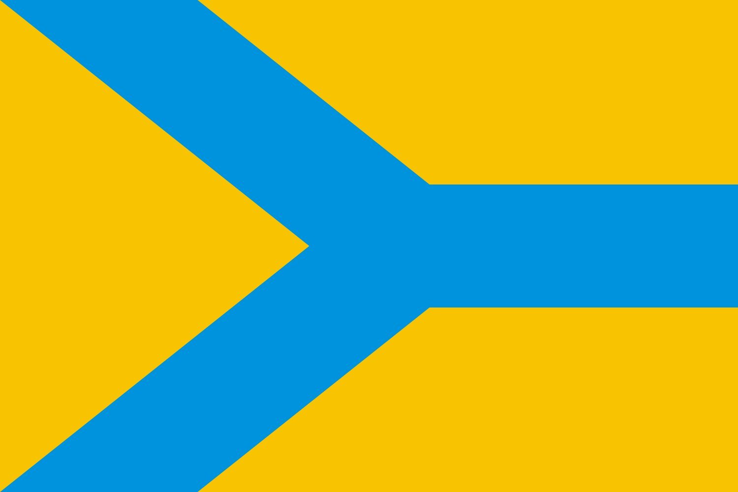 Drapeau Nyzhnohirskyi rayon Crimea de qualité supérieure en maille bloquée