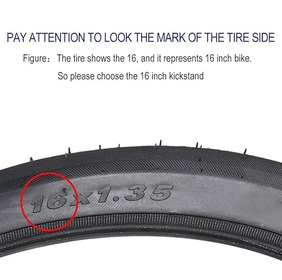 Ilsha® Bicycle Stand 16T Size Bicycle Kickstand Having Tyre Size 16 * 1.75/2.125/2.35/2.40 Inch Kids Accessories