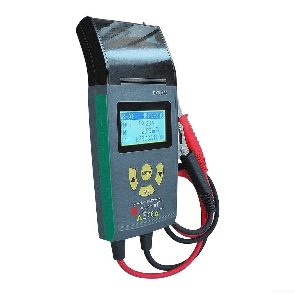 Testeur DY3015C 12 V avec imprimante pour testeur CC 12 V pour AGM gel plomb acide voiture appareil de diagnostic 12 V test rapide 2,5 secondes testeur auto 12 V pour camion voiture bus analyseur 12 V