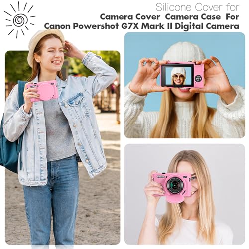 Funda protectora de silicona para Canon PowerShot G7 X Mark II miniatura 7