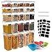 GoMaihe Vorratsdosen 25 Set Aufbewahrungsbox Küche Organizer, Luftdicht Vorratsbehälter Plastik mit Deckel, Vorratsdose für Müsli Mehl Kaffeebohnen Cornflakes Spaghetti Aufbewahrung 2.8L 2L 1.4L 0.8L