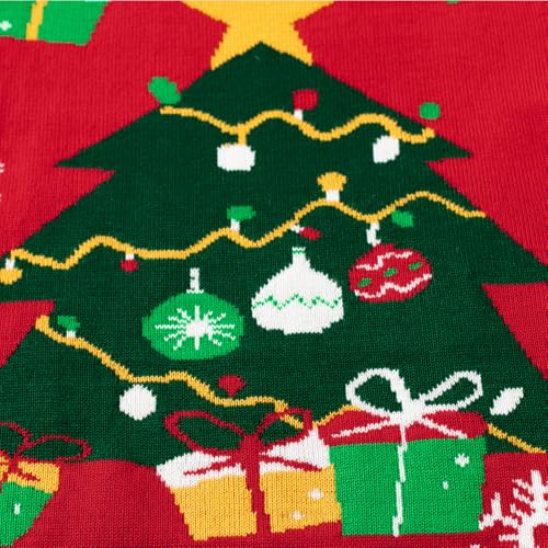 Image of Girl Ugly Christmas Sweater - Boy Double Layer Knitted Reindeer Holiday Xmas Pullover Sweater Kids 2-9 Years Old