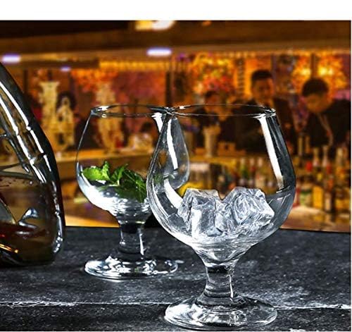 Inovique Enterprises Brandy Snifter Cognac Transparent Glasses | 300ML | Set of 6 | Perfect for Brandy, Sherry, Cognac, Cocktails 2