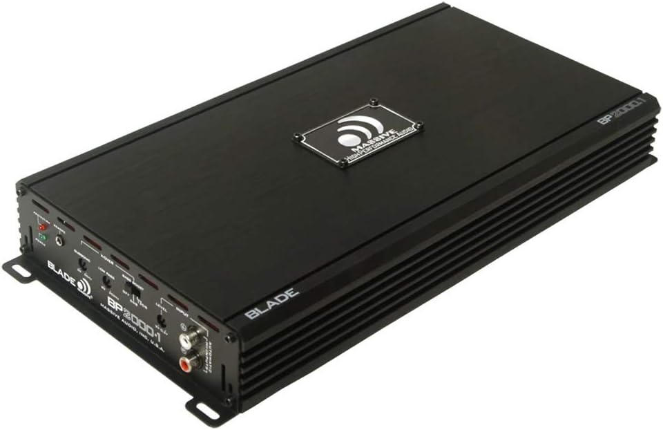 Massive Audio 2000 Watt Monoblock Class D Full Range Amplifier 1 Ohm BP2000.1 V2