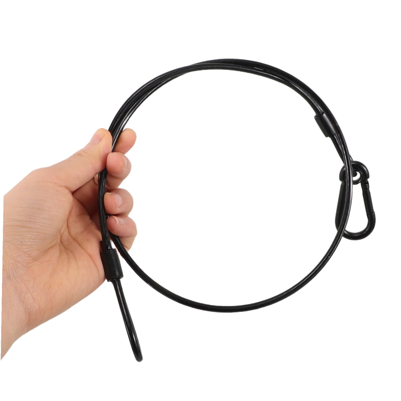 VANZACK Cavi di Sicurezza Nero 4mm X 800mm 10 Pezzi in Cavo D'acciaio Capacità di Carico 50kg per Luci da Palcoscenico per Installazioni e Performance Sicure
