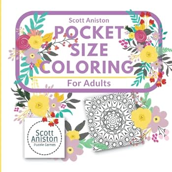 Paperback Pocket Size Coloring Book For Adults: On The Go Coloring Book